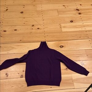 Brioni Deep Purple Women's Turtleneck Sweater
